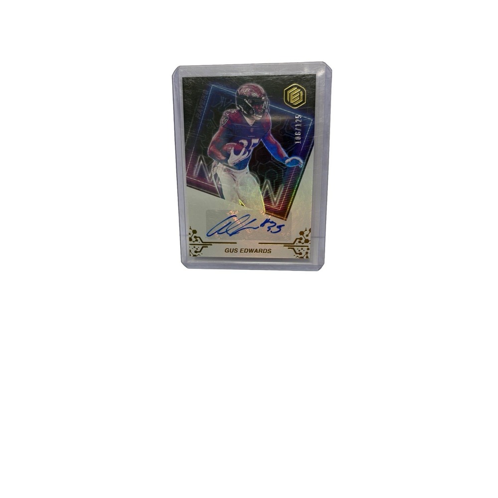 2022 Panini Elements -‎ Neon Signs Autographs Gus Edwards #NS 106/125